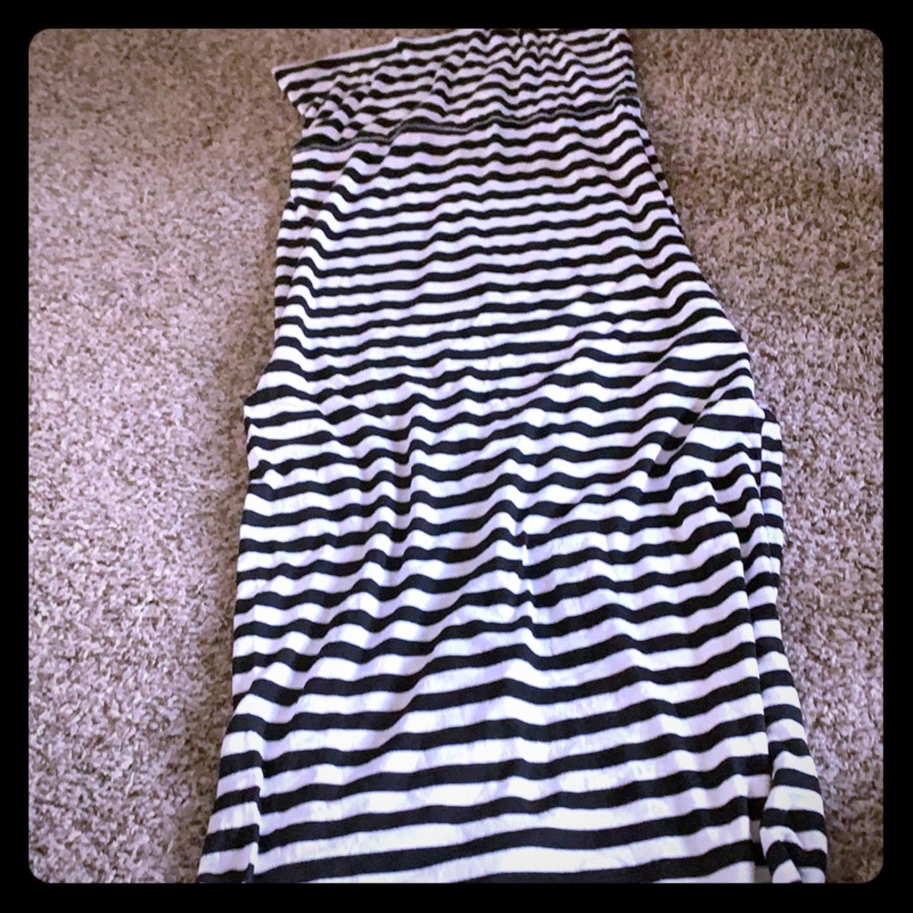 Strapless maxi dress